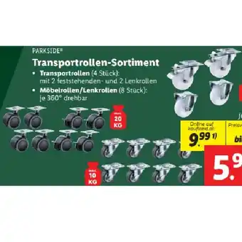 Lidl Transportrollen-Sortiment versch. Sorten Lidl Angebot