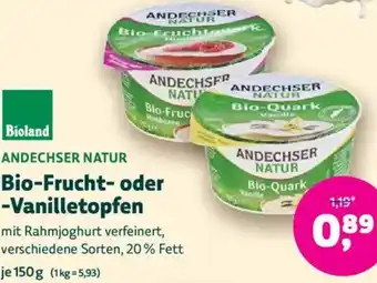 Denn's Biomarkt Bio-Frucht- oder -Vanilletopfen Angebot