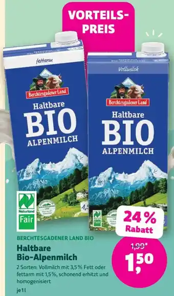 Denn's Biomarkt Haltbare Bio-Alpenmilch Angebot