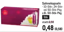 Metro Sahnekapseln Angebot