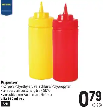 Metro Dispenser Angebot