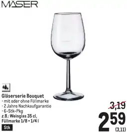 Metro Gläserserie Bouquet Angebot