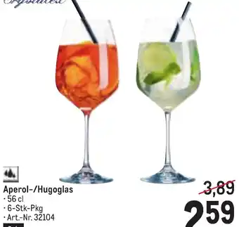 Metro Aperol-/Hugoglas Angebot