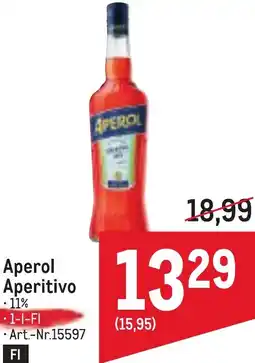 Metro Aperol Aperitivo Angebot