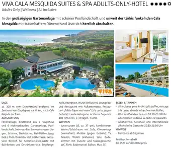 Alltours Viva cala mesquida suites & spa adults-only-hotel Angebot