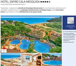 Alltours Hotel zafiro cala mesquida Angebot