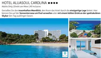 Alltours Hotel aluasoul carolina Angebot