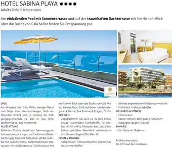 Alltours Hotel sabina playa Angebot