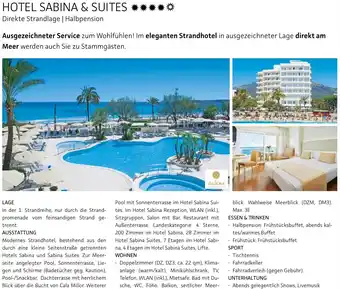 Alltours Hotel sabina & suites Angebot