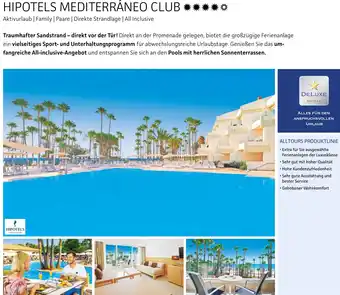 Alltours Hipotels mediterráneo club Angebot