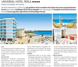 Alltours Universal hotel perla Angebot