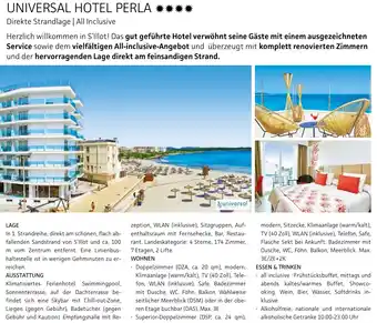 Alltours Universal hotel perla Angebot