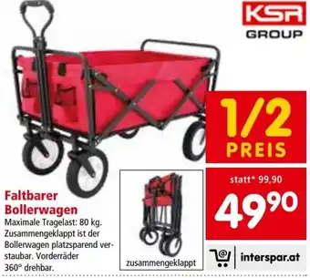 Interspar Faltbarer Bollerwagen 80 Kg. Angebot