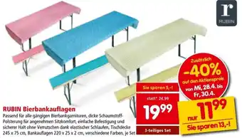 Interspar Rubin Bierbankauflagen 245x75 cm Angebot