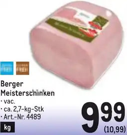 Metro Berger Meisterschinken Angebot