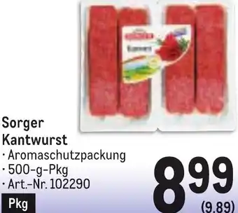 Metro Kantwurst Angebot