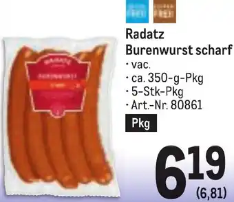 Metro Burenwurst scharf Angebot