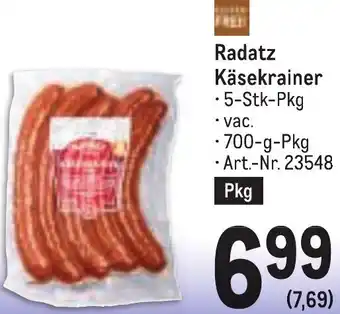 Metro Käsekrainer Angebot