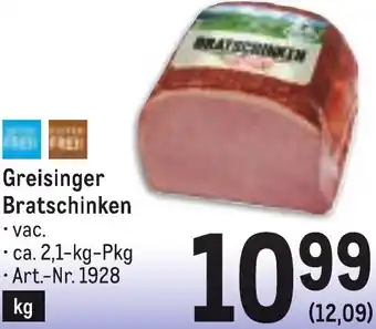 Metro Bratschinken Angebot