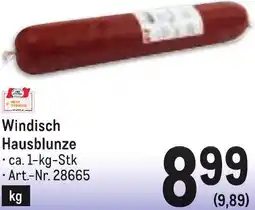 Metro Hausblunze Angebot