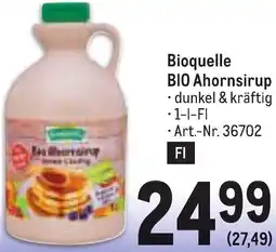 Metro BIO Ahornsirup Angebot