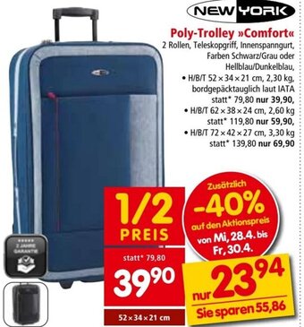Interspar New York Poly Trolley Comfort Angebot