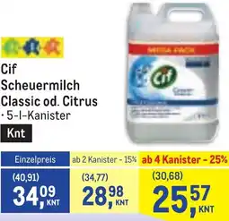 Metro Scheuermilch Classic od. Citrus Angebot