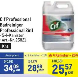 Metro Badreiniger Professional 2in1 Angebot