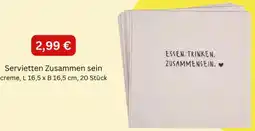 Depot Servietten Zusammen sein creme Angebot