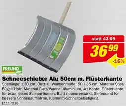 Bauring Schneeschieber Alu Angebot