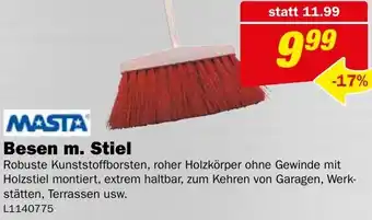 Bauring Besen m. Stiel Angebot