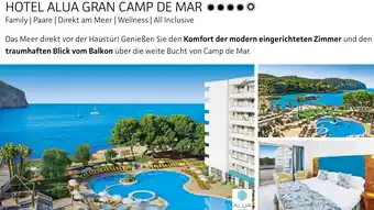 Alltours Hotel alua gran camp de mar Angebot