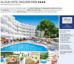 Alltours Allsun hotel paguera park Angebot