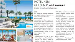 Alltours Hotel hsm golden playa Angebot