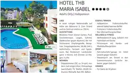 Alltours Hotel thb maria isabel Angebot