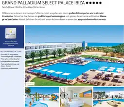 Alltours Grand palladium select palace ibiza Angebot