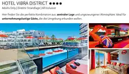 Alltours Hotel vibra district Angebot