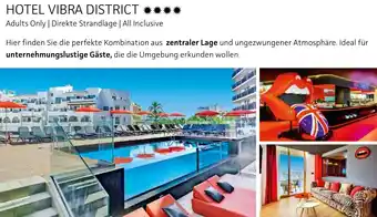 Alltours Hotel vibra district Angebot