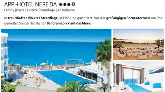 Alltours App.-hotel nereida Angebot