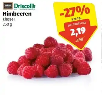 Hofer Driscoll's Himbeeren 250 g Angebot