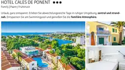 Alltours Hotel cales de ponent Angebot