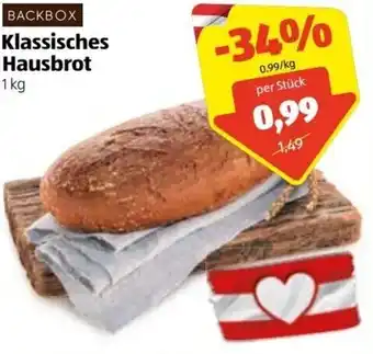 Hofer Backbox Klassisches Hausbrot 1Kg Angebot