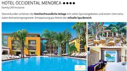 Alltours Hotel occidental menorca Angebot