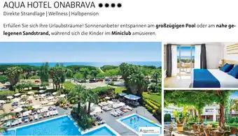 Alltours Aqua hotel onabrava Angebot