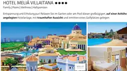 Alltours Hotel meliá villaitana Angebot