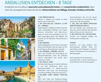 Alltours Andalusien entdecken Angebot