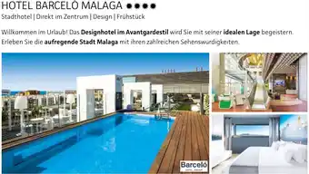 Alltours Hotel barceló malaga Angebot