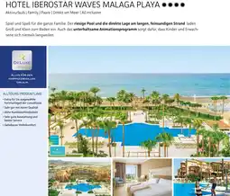 Alltours Hotel iberostar waves malaga playa Angebot