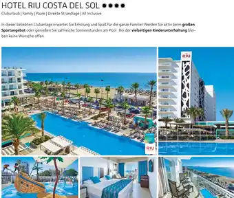 Alltours Hotel riu costa del sol Angebot