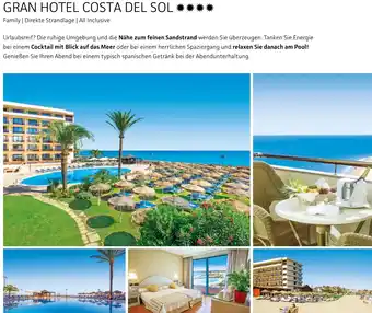 Alltours Gran hotel costa del sol Angebot